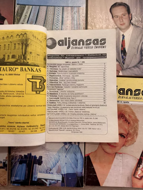 Aljansas: Žurnalas verslo žmonėms. 1995 m. sausis-gruodis. - Autorių kelektyvas, knyga 4