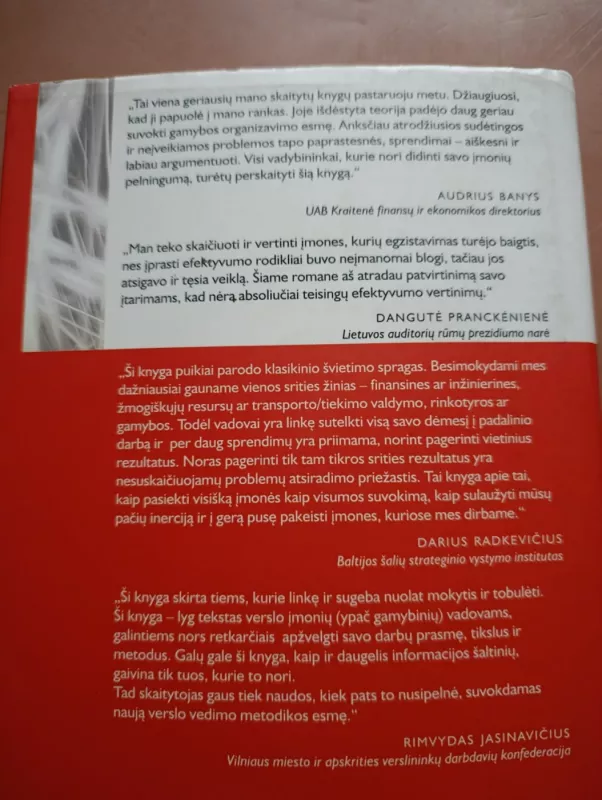 Tikslas - Eliyahu M. Goldratt, Jeff Cox, knyga 4