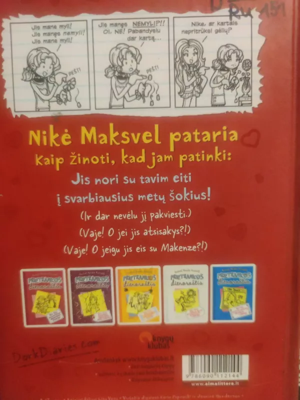 Prietrankos dienoraštis. Ne itin laimingos širdžių ėdikės istorija - Rachel Renée Russell, knyga 3