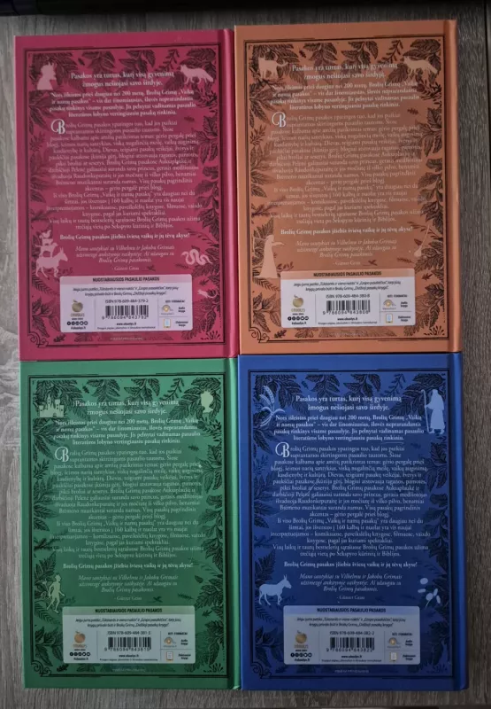 DIDŽIOJI PASAKŲ KNYGA: garsieji Broliai Grimai būtų sužavėti – tai pats nuostabiausias gražiausių pasaulyje pasakų rinkinys vaikams kolekcinėje dėžutėje -  Broliai Grimai, knyga 4