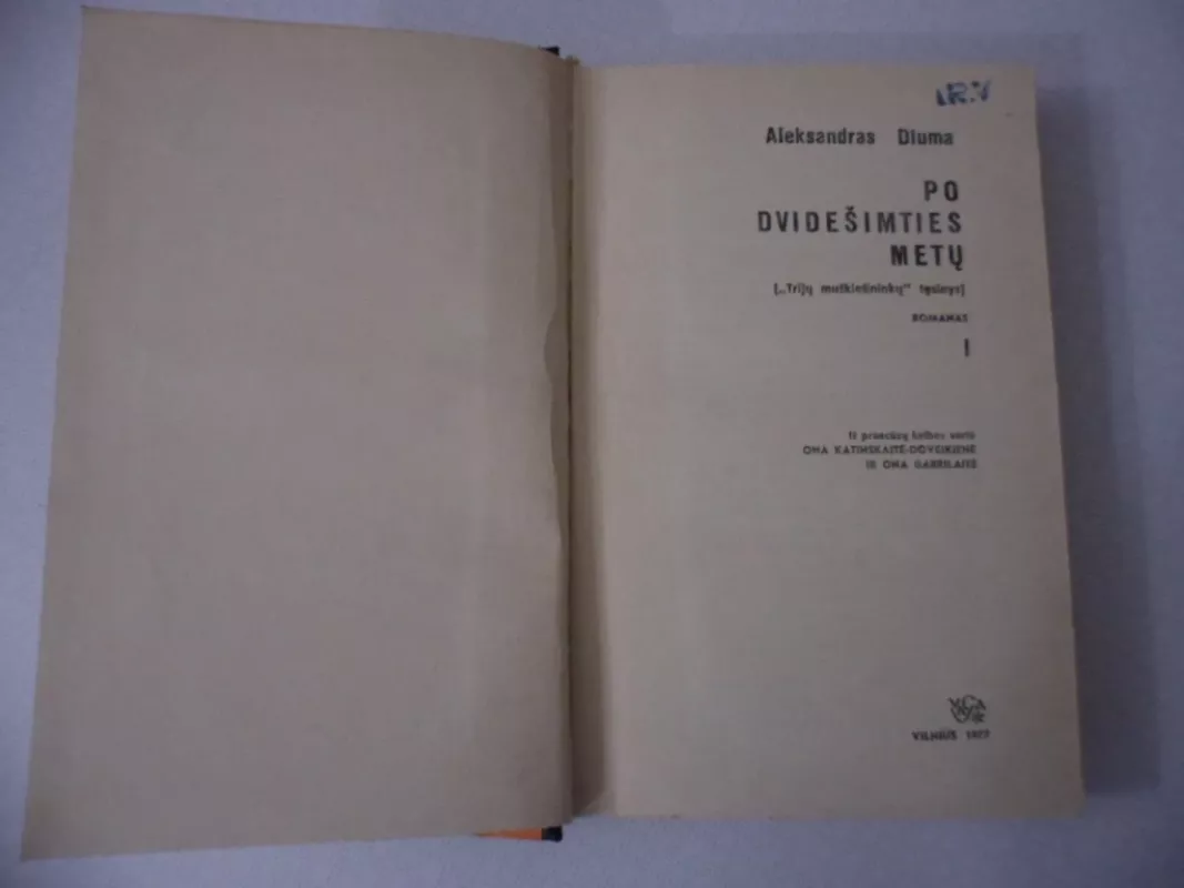 Po dvidešimties metų (I dalis) - Aleksandras Diuma, knyga 3