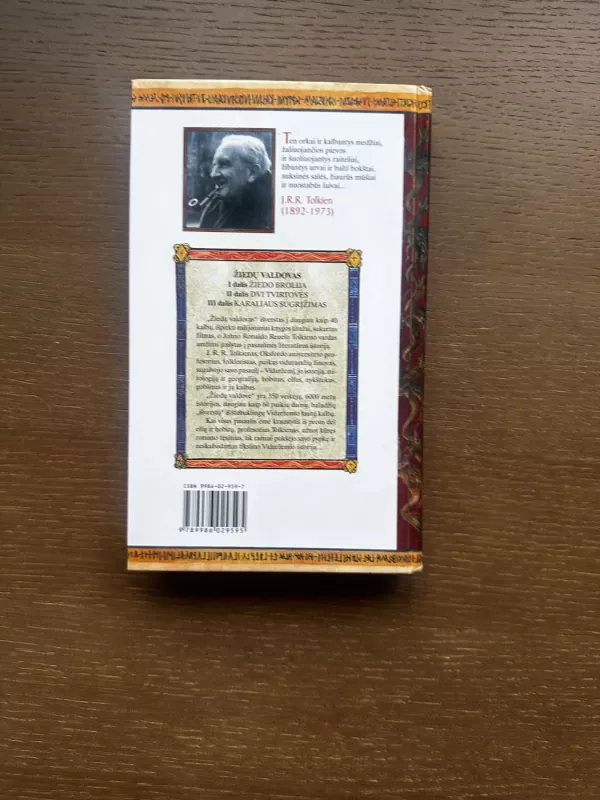 Žiedų valdovas. Karaliaus sugrįžimas. Trečia dalis. Pirmasis lietuviškas leidimas 2001 m. - J. R. R. Tolkien, knyga 6