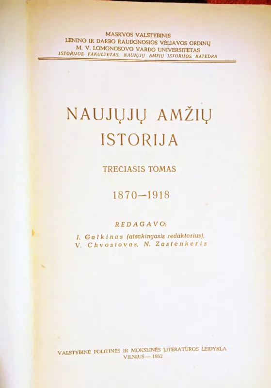 Naujųjų amžių istorija - Autorių Kolektyvas, knyga 3