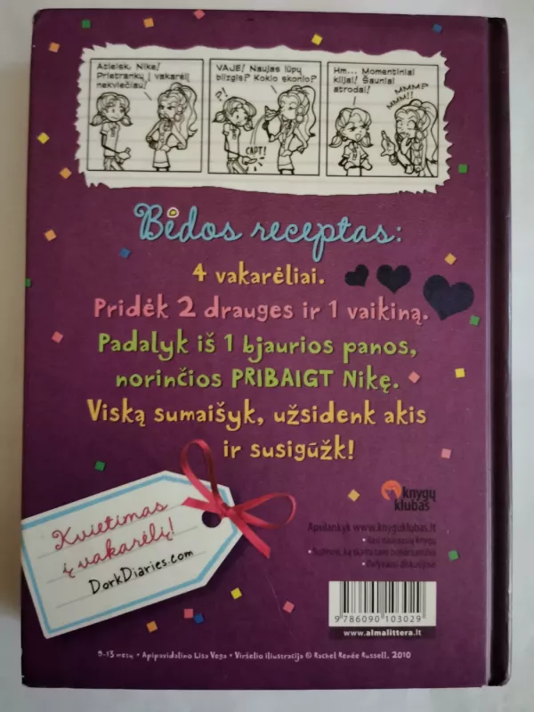 Prietrankos dienoraštis. Ne itin šaunios vakarėlių liūtės istorija - Rachel Renée Russell, knyga 5