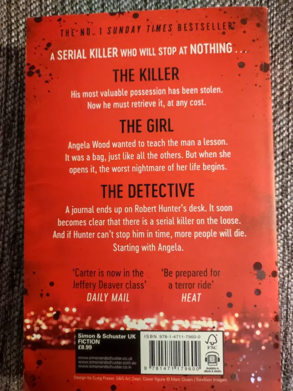 Written in Blood - Chris Carter, knyga 3