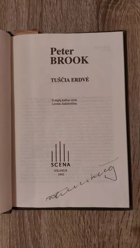 Tuščia erdvė - Peter Brook, knyga 3