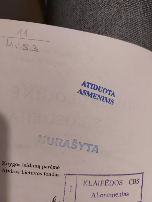 Fenomenologinė filosofija - Algis Mickūnas, knyga 2