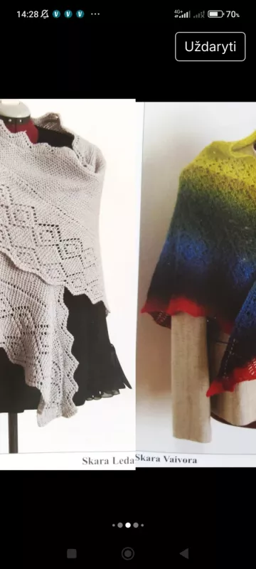 Apykaklių, šalikų, skarų mezgimas virbalais - Vitalija Bagdžiūnienė, knyga 3