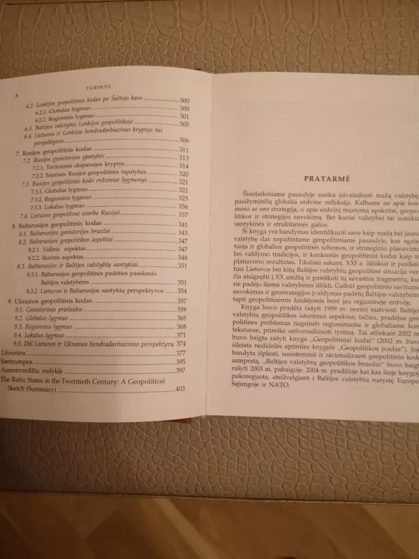 Baltijos valstybių geopolitikos bruožai XX amžius - Autorių Kolektyvas, knyga 6