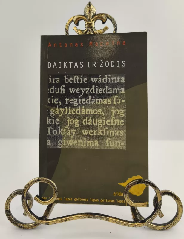 Daiktas ir žodis - Antanas Maceina, knyga 2