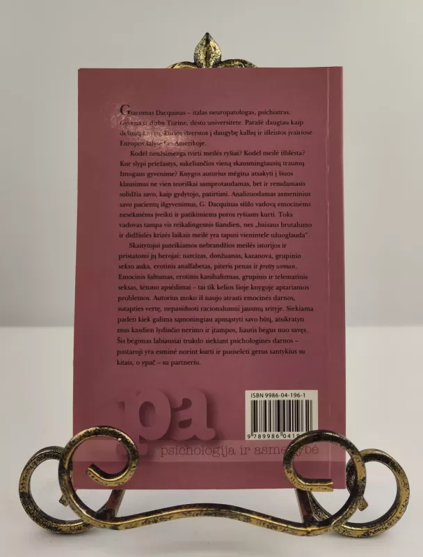 Baimė mylėti - Giacomo Dacquino, knyga 2