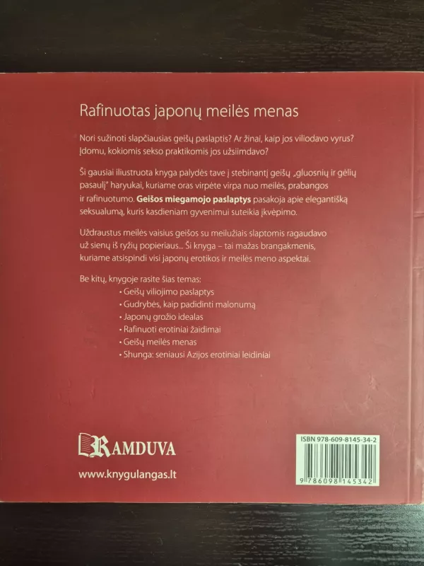 Geišos miegamojo paslaptys: japonų sekso menas - Carmen Domingo, knyga 5