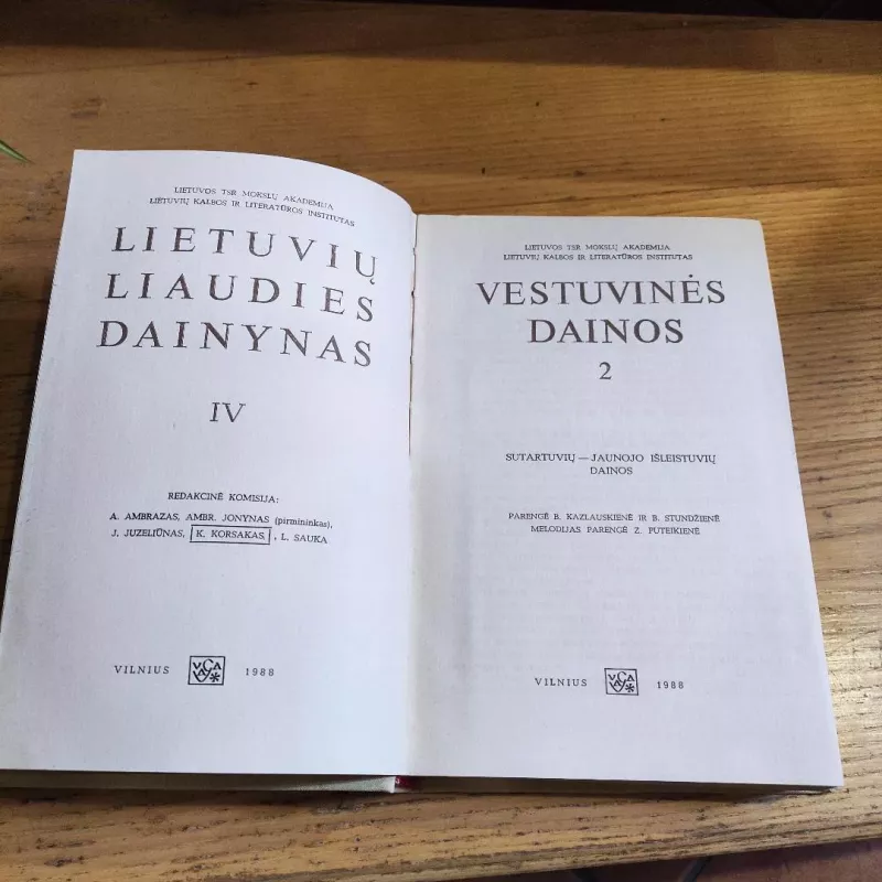 Lietuvių liaudies dainynas (4 tomas): Vestuvinės dainos (2 knyga) - Autorių Kolektyvas, knyga 3