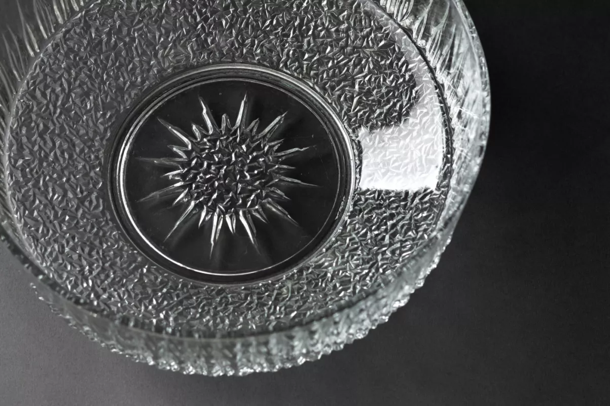 Vintage Arcoroc France krištolo dubuo Diamant - , namai ir interjeras 6