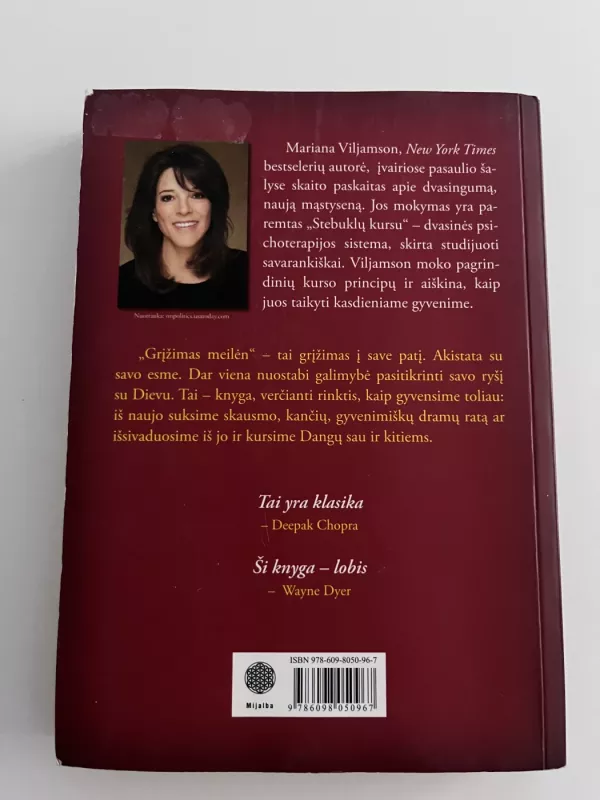 Grįžimas meilėn - Marianne Williamson, knyga 6