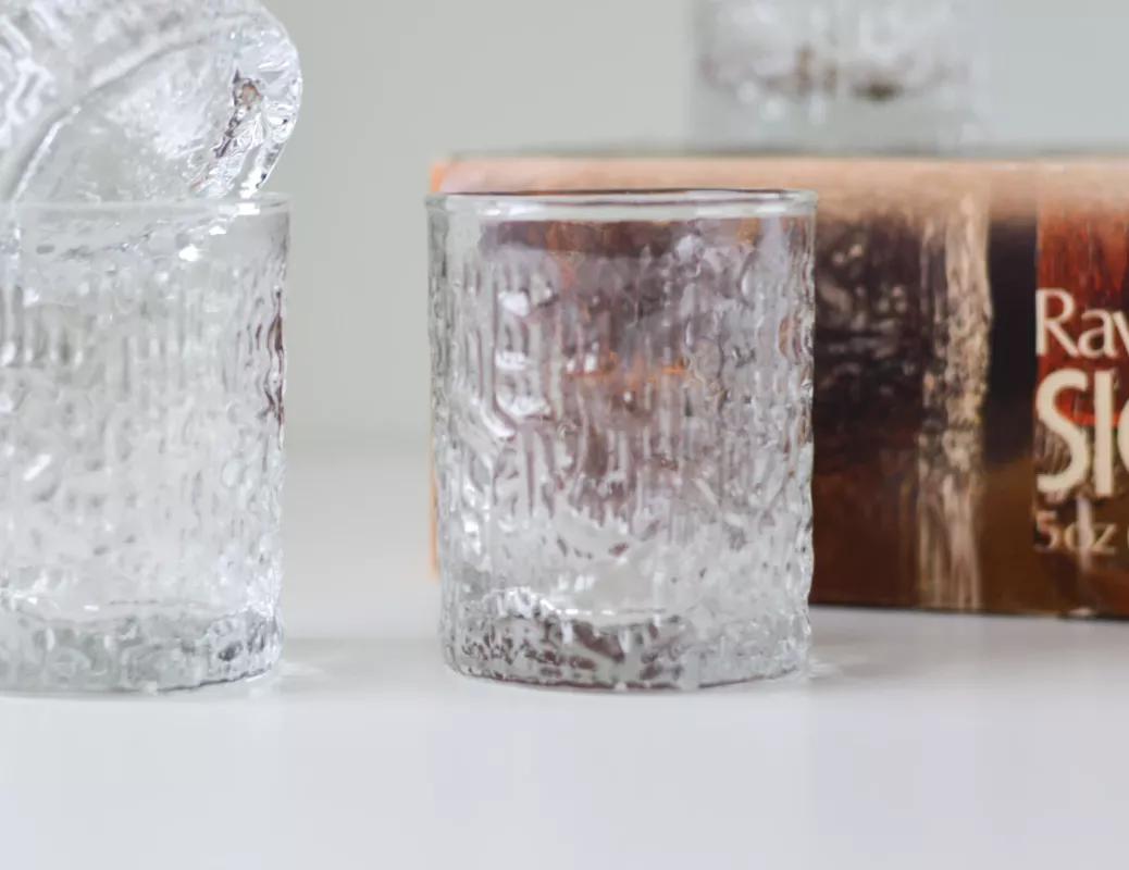 Vintage Ravenhead Glass England John Clappison krištolo stiklinė Siesta - , namai ir interjeras 5