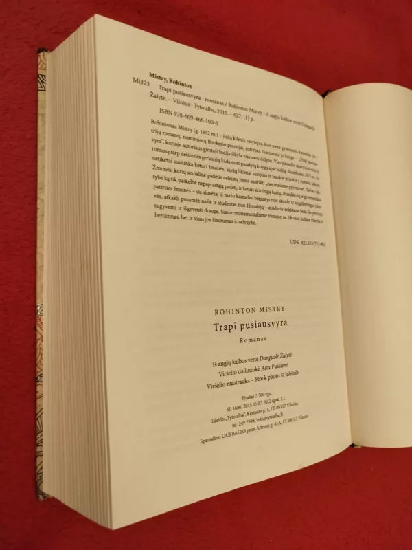 Trapi pusiausvyra - Mistry Rohinton, knyga 5