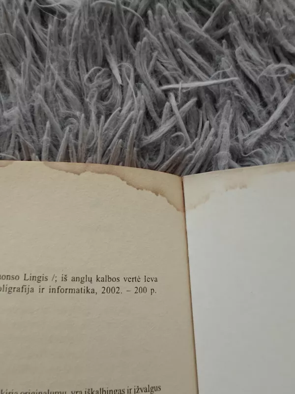 Pavojingos emocijos - A. Lingis, knyga 5