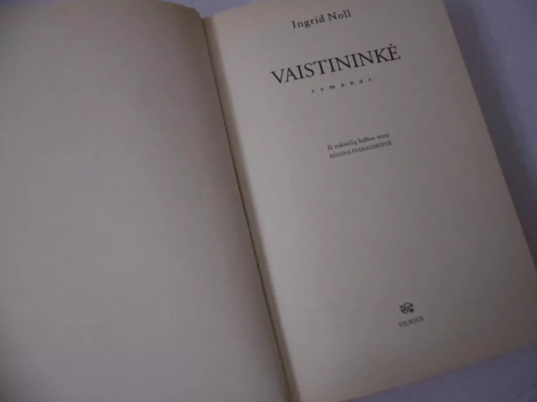 Vaistininkė - Ingrid Noll, knyga 3