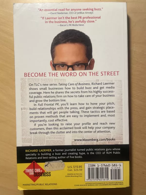 Full Frontal PR: building buzz about your business, your product,  or You - Richard Laermer, knyga 3