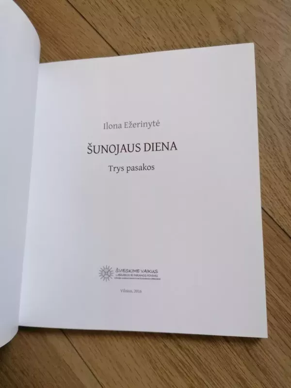 Šunojaus diena - Ilona Ežerinytė, knyga 3