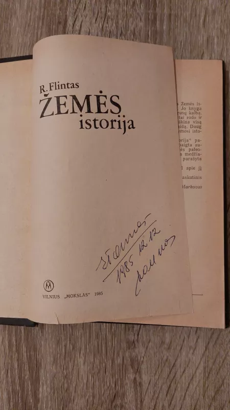 Žemės istorija - Ričardas Fosteris Flintas, knyga 3