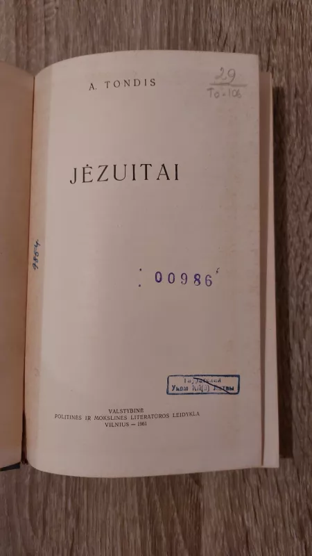 Jezuitai - A. Tondis, knyga 3