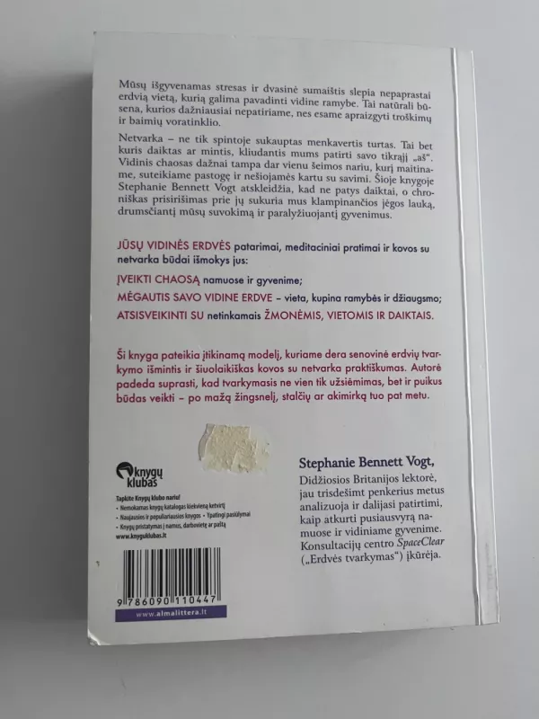 Jūsų vidinė erdvė. Atsikratykite daiktų ir minčių balasto - Stephanie Bennett Vogt, knyga 3