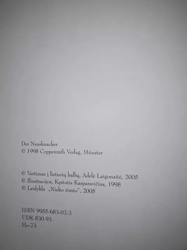 Spragtukas ir pelių karalius - Ernst Theodor Amadeus Hoffmann, knyga 6