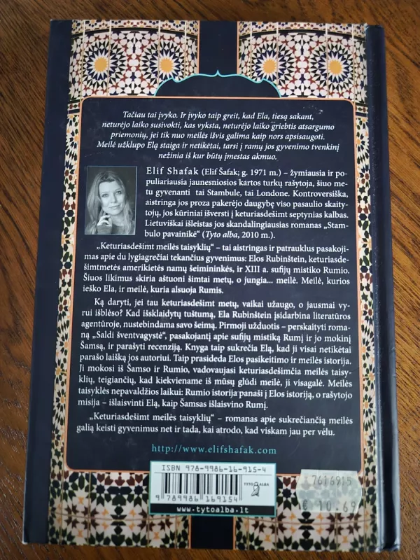 Keturiasdešimt meilės taisyklių - Elif Shafak, knyga 5