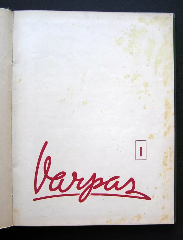 Varpas 1940 - Redaktorius: Antanas Rūkas, Julius Būtėnas, knyga 2