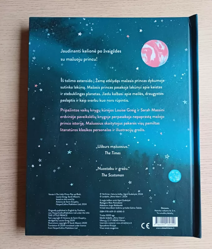 Mažasis princas. Erdvinė knyga - Antoine de Saint-Exupery , Louise Greig , Sarah Massini, knyga 4