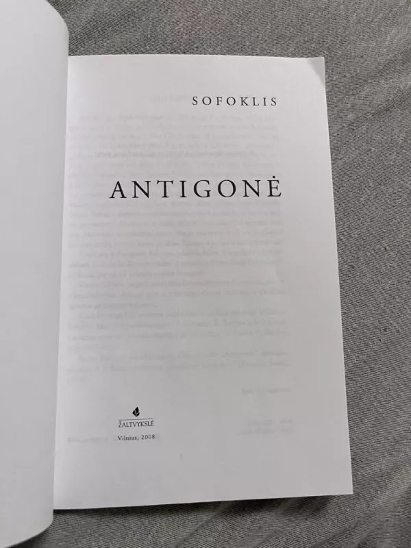 Antigonė - Autorių Kolektyvas, knyga 3