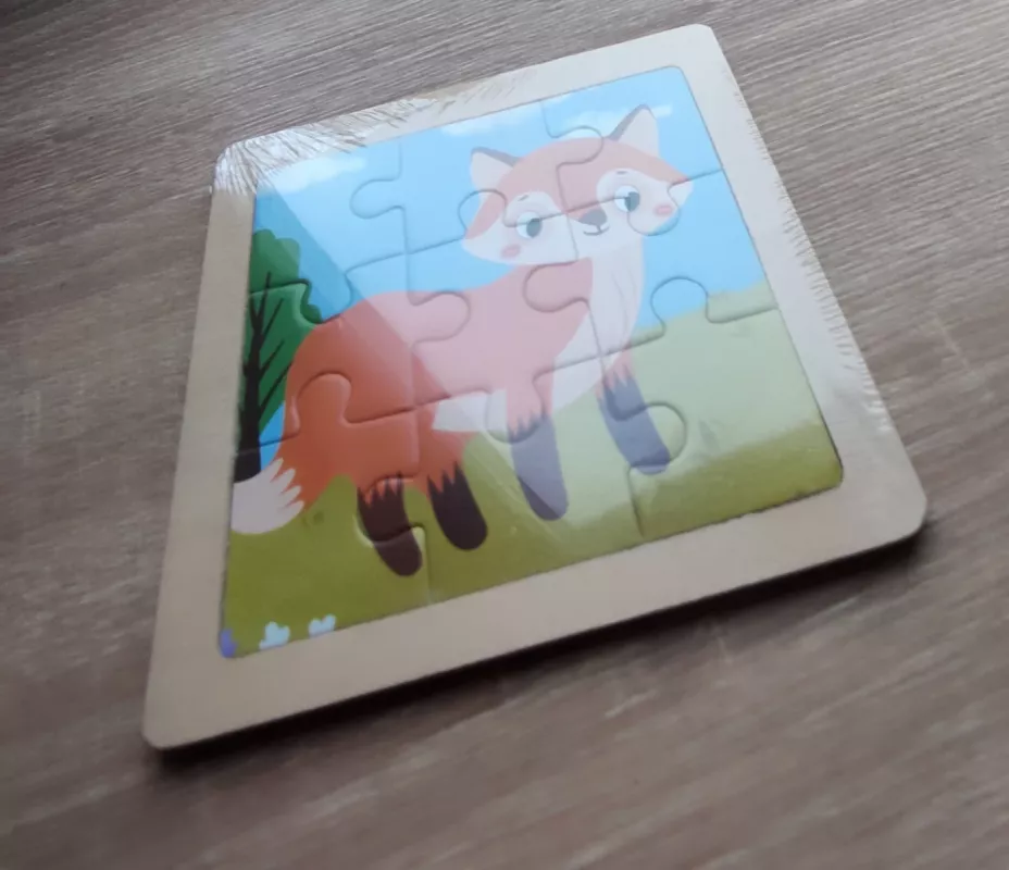 Medinė dėlionė ,,Lapė'' - , stalo žaidimas 3