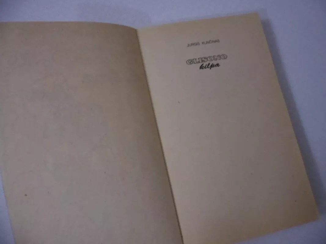 Glisono kilpa - Jurgis Kunčinas, knyga 3