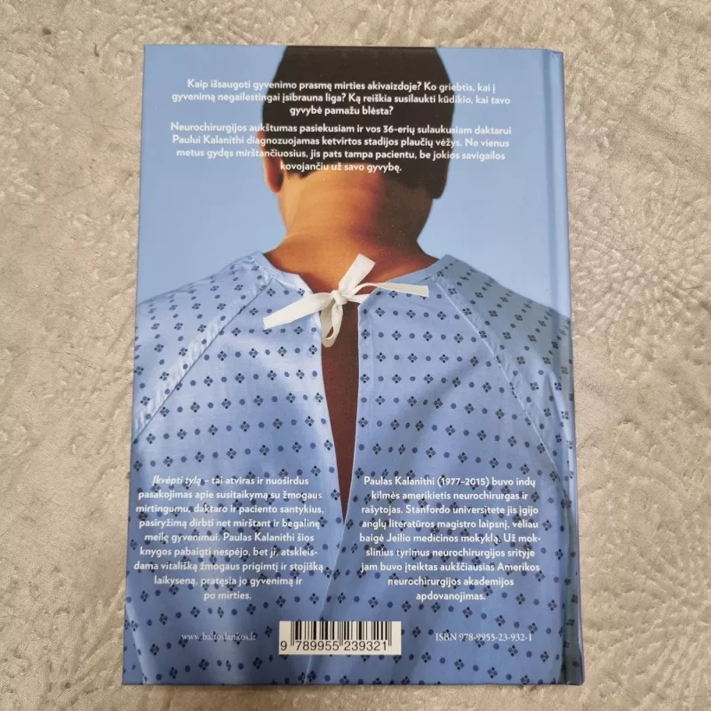 Įkvėpti tylą - Paul Kalanithi, knyga 5