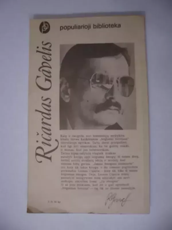 Jauno žmogaus memuarai - Ričerdas Gavelis, knyga 4