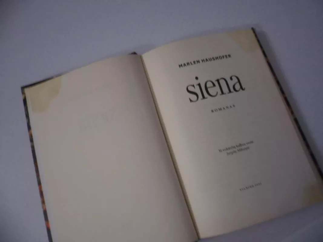 Siena: romanas - Marlen Haushofer, knyga 3