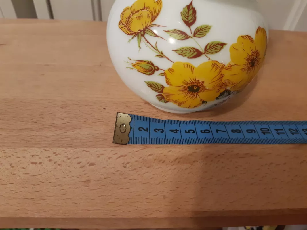 Gėlėmis dekoruota vazelė - , namai ir interjeras 4