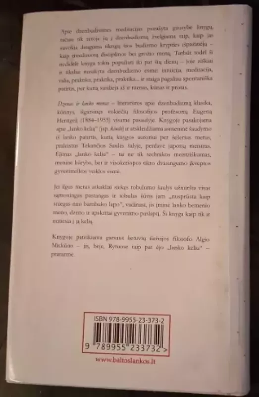 Dzenas ir lanko menas - Eugen Herrigel, knyga 3