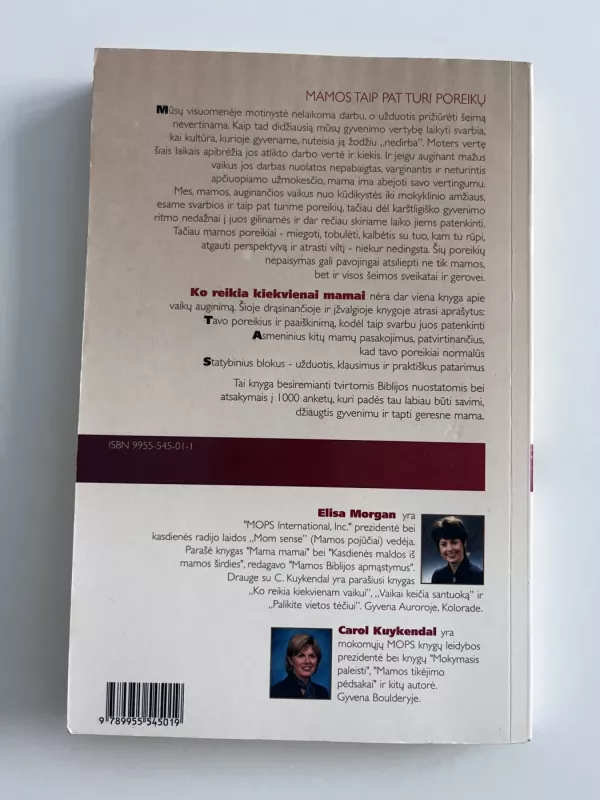 ko reikia kiekvienai mamai - E. Morgan, knyga 3