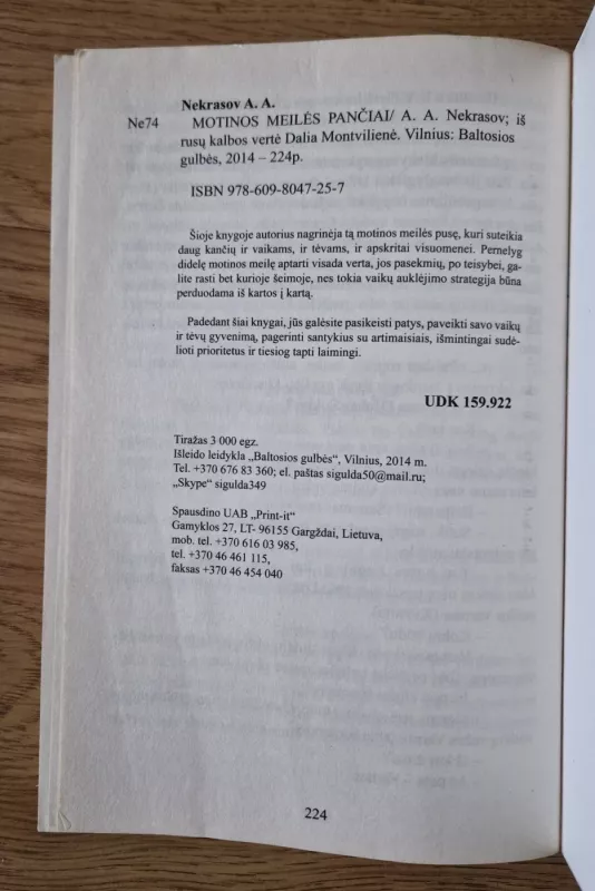 Motinos meilės pančiai - N.A.Nekrasov Nekrasov, knyga 4