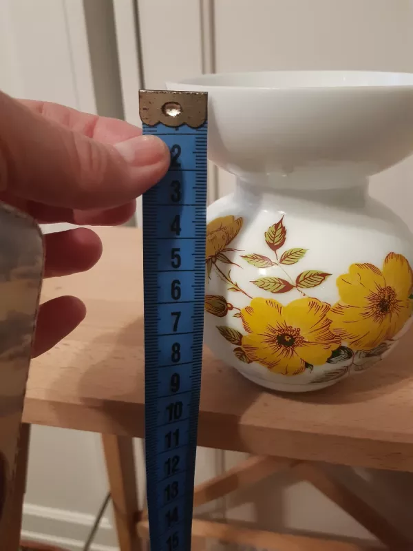 Gėlėmis dekoruota vazelė - , namai ir interjeras 5