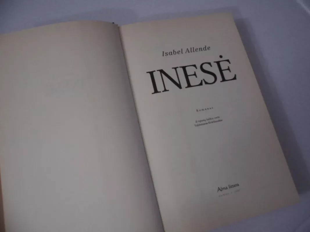 Inesė - Isabel Allende, knyga 4