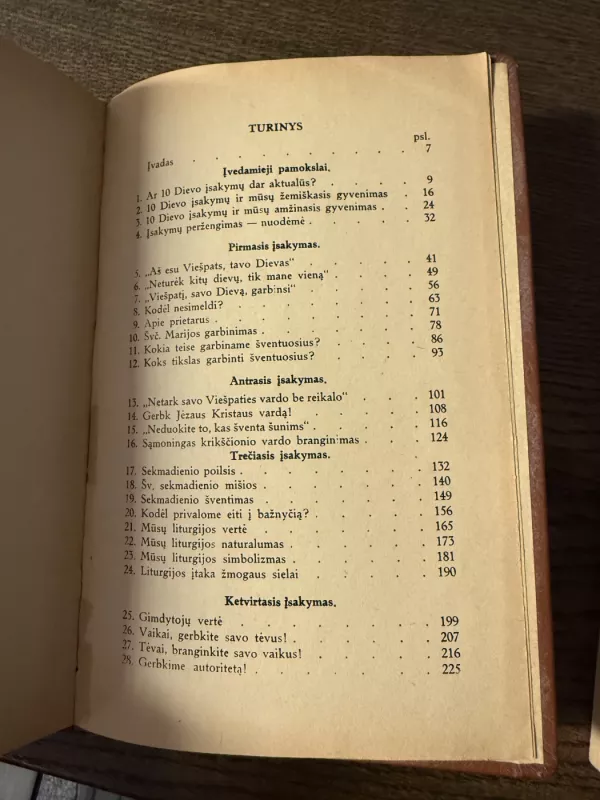 Dešimt Dievo įsakymų: pamokslai (2 dalys) - Tihamer Toth, knyga 4