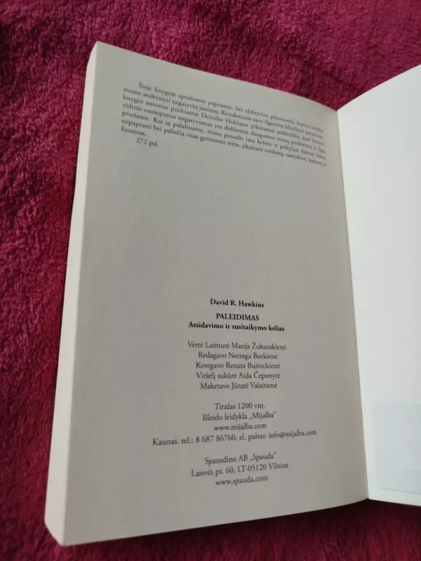 PALEIDIMAS. Atsidavimo ir susitaikymo kelias - David R. Hawkins, knyga 5