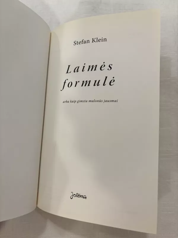 Laimės formulė - Stefan Klein, knyga 4