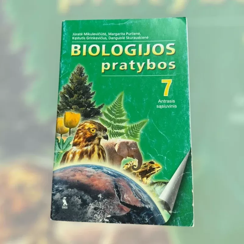 Biologijos pratybos 7 klasei. Antrasis sąsiuvinis - J. Mikulevičiūtė, M.  Purlienė, K.  Grinkevičius, knyga 2