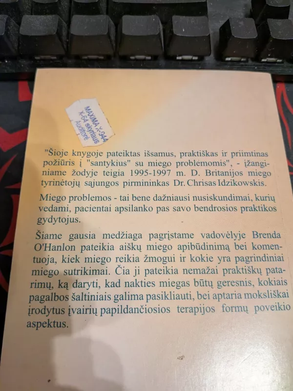 Miegas - Brenda O'Hanlon, knyga 2