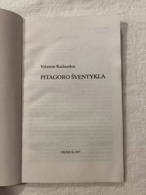 Pitagoro šventykla - Vytautas Kazlauskas, knyga 3